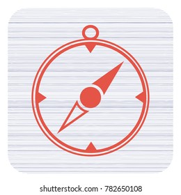 Compass icon isolated. Vector illustration

