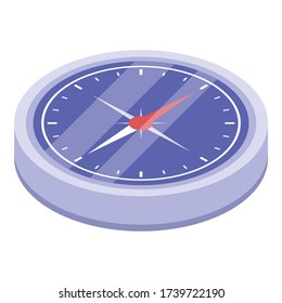 Compass icon. Isometric of compass vector icon for web design isolated on white background