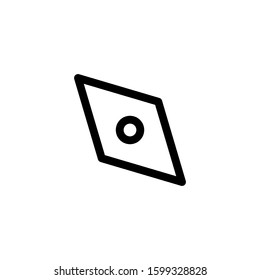 Compass icon. Line design template