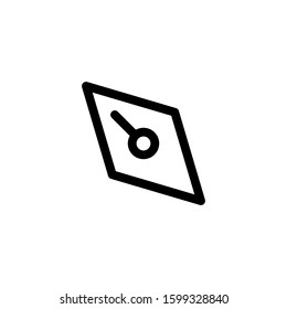 Compass icon. Line design template
