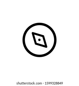 Compass icon. Line design template
