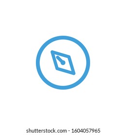 Compass icon. Line design template