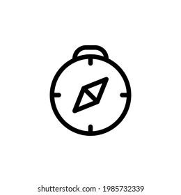 Compass icon with line style. Can be used for UI or UX purposes, presentations, social media, websites, and more.