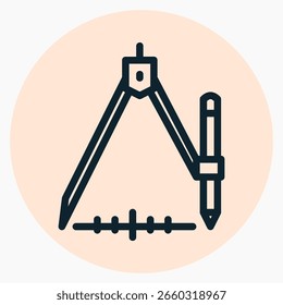 Icono de brújula en estilo de línea. Perfecto para App, Sitios web, UI UX, presentaciones o infografías. Archivo de ilustración editable con diseño limpio y diseño moderno.