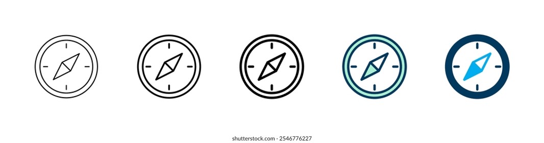 Compass icon logo design. arrow compass icon sign and symbol