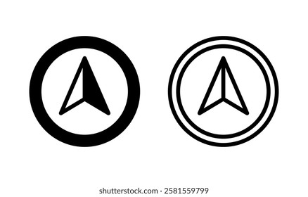 Compass icon logo design. arrow compass icon sign and symbol