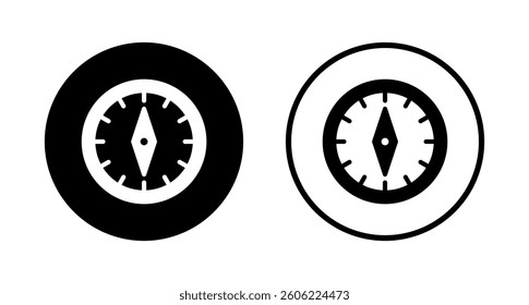 Compass icon logo design. arrow compass icon sign and symbol