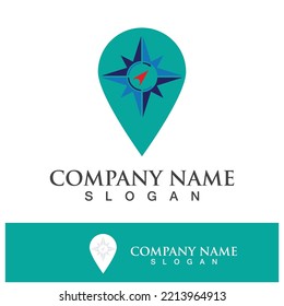 compass icon logo design symbol vector illustration