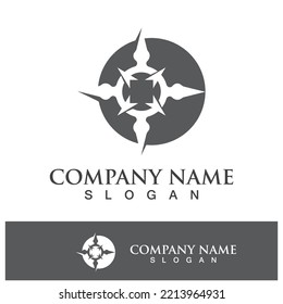 compass icon logo design symbol vector illustration