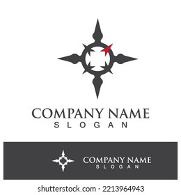 compass icon logo design symbol vector illustration