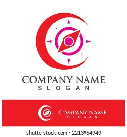 compass icon logo design symbol vector illustration