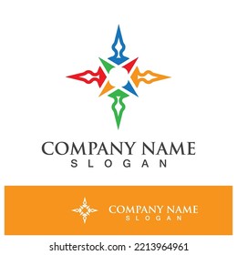 compass icon logo design symbol vector illustration