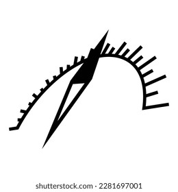 Plantilla de diseño de logotipo de icono de brújula ilustración aislada