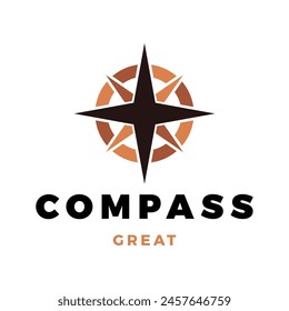 Compass Icon Logo Design Template