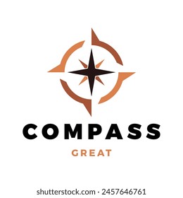 Compass Icon Logo Design Vorlage