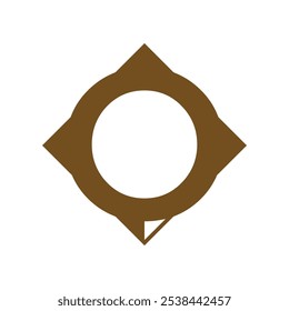 compass icon logo design template