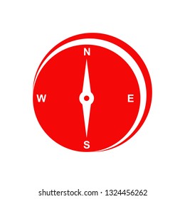 Compass icon logo design vector template
