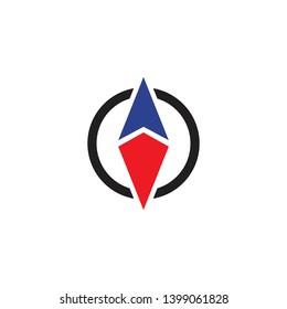 Compass icon logo design vector template