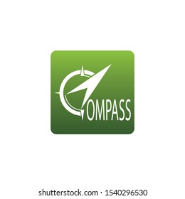 Compass icon logo design vector stock