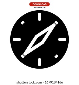 compass icon or logo isolated sign symbol vector illustration - high quality black style vector icons
