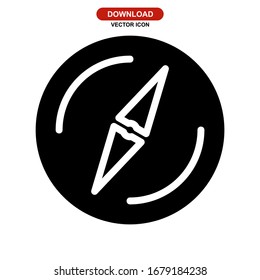 Kompaktsymbol oder Logo einzeln auf Zeichen, Vektorgrafik - hochwertige Vektorsymbole in schwarzem Stil
