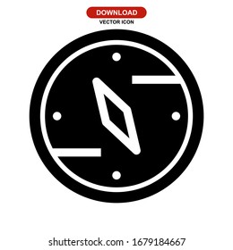 compass icon or logo isolated sign symbol vector illustration - high quality black style vector icons

