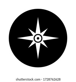 compass icon or logo isolated sign symbol vector illustration - high quality black style vector icons
