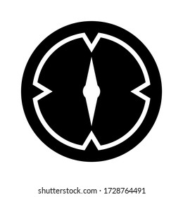 compass icon or logo isolated sign symbol vector illustration - high quality black style vector icons
