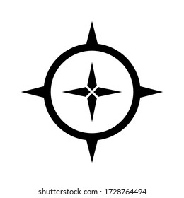compass icon or logo isolated sign symbol vector illustration - high quality black style vector icons
