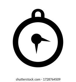 icono de brújula o logotipo símbolo de signo aislado ilustración vectorial - iconos vectoriales de estilo negro de alta calidad
