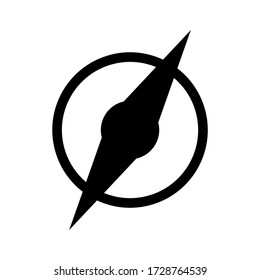 compass icon or logo isolated sign symbol vector illustration - high quality black style vector icons
