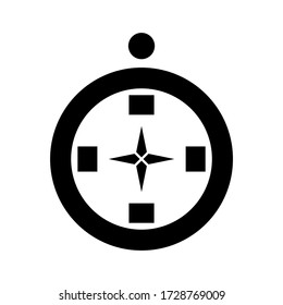 compass icon or logo isolated sign symbol vector illustration - high quality black style vector icons
