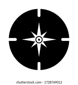 compass icon or logo isolated sign symbol vector illustration - high quality black style vector icons
