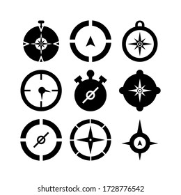 compass icon or logo isolated sign symbol vector illustration - Collection of high quality black style vector icons
