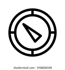 compass icon or logo isolated sign symbol vector illustration - high quality black style vector icons
