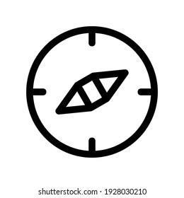 compass icon or logo isolated sign symbol vector illustration - high quality black style vector icons
