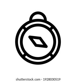compass icon or logo isolated sign symbol vector illustration - high quality black style vector icons
