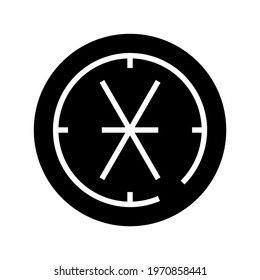 compass icon or logo isolated sign symbol vector illustration - high quality black style vector icons
