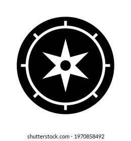 compass icon or logo isolated sign symbol vector illustration - high quality black style vector icons
