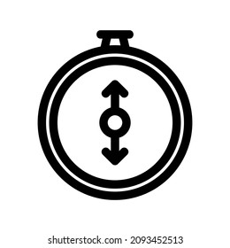 compass icon or logo isolated sign symbol vector illustration - high quality black style vector icons
