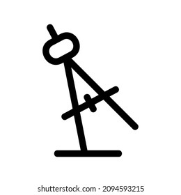 icono de brújula o logotipo símbolo de signo aislado ilustración vectorial - iconos vectoriales de estilo negro de alta calidad
