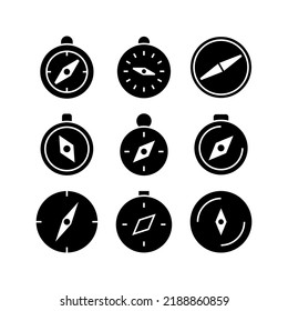 compass icon or logo isolated sign symbol vector illustration - Collection of high quality black style vector icons
