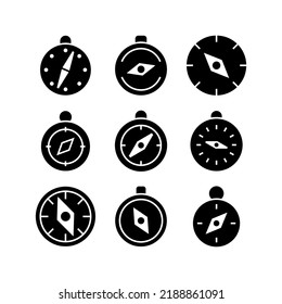 compass icon or logo isolated sign symbol vector illustration - Collection of high quality black style vector icons

