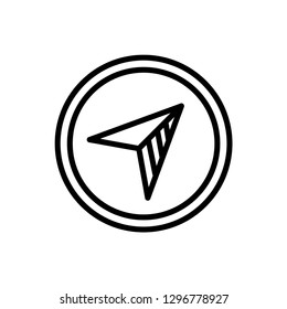 compass icon logo template
