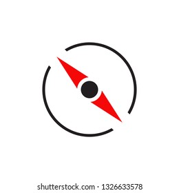 Compass icon logo template