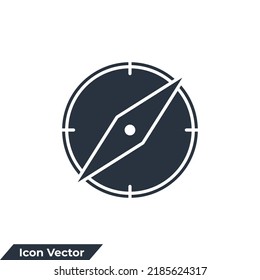 compass icon logo vector illustration. Navigation. location symbol template for graphic and web design collection