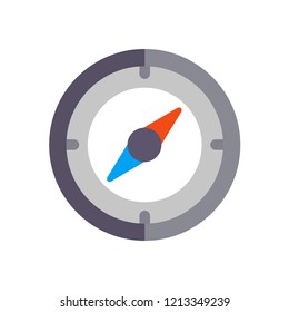 The compass icon is made in a minimalist style. Because of this, it fits perfectly into any of your ideas.