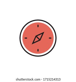 compass icon modern vector illustration. isolated on white background