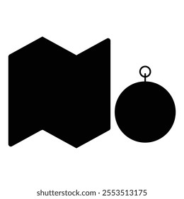 Compass Icon for Navigation and Adventure Themes