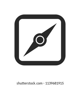 Compass icon, navigation equipment – for stock